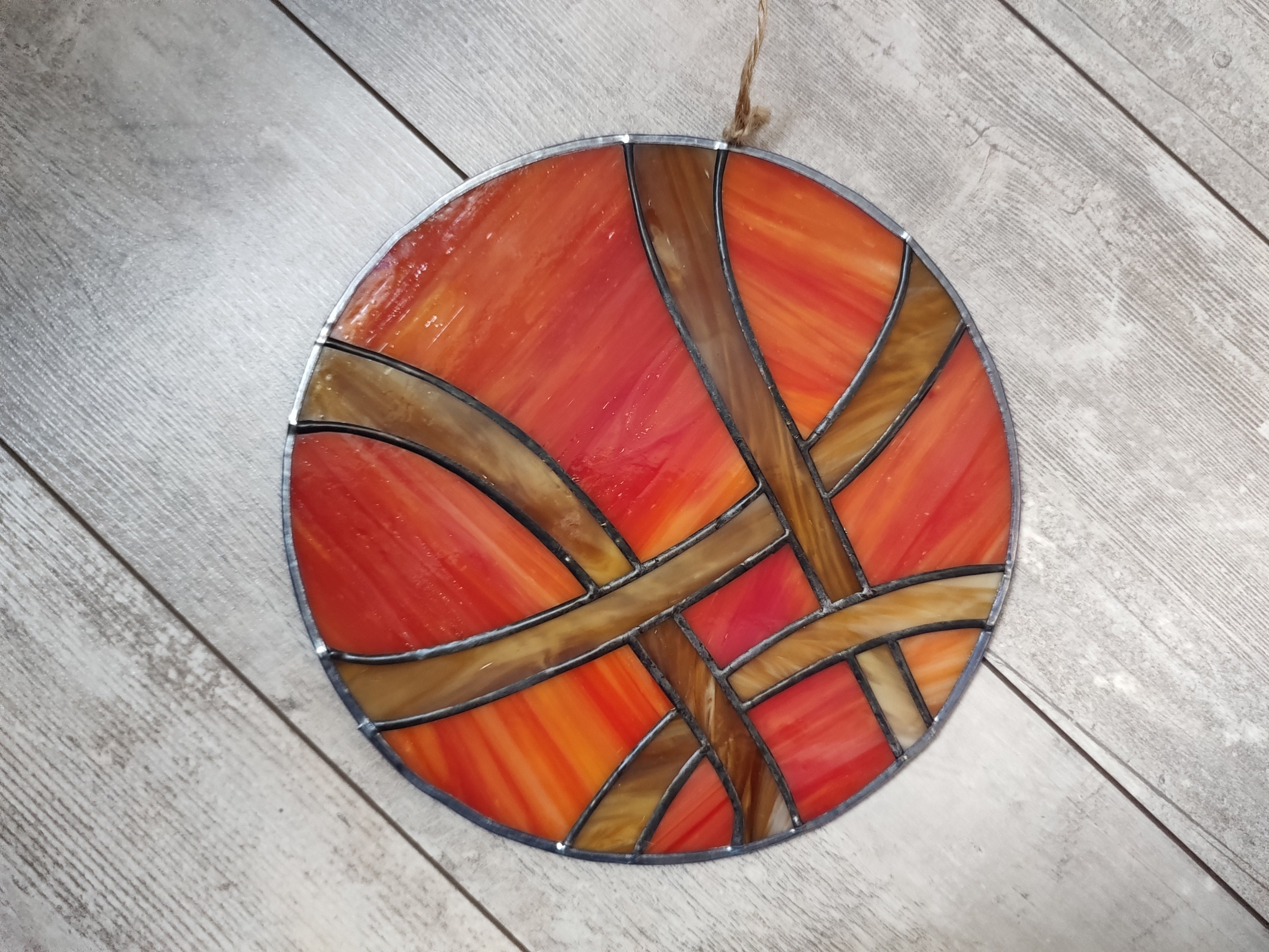 Sigil Sanctum. Stain Glass Panel. Suncatcher. Vitral Art as a Gift for