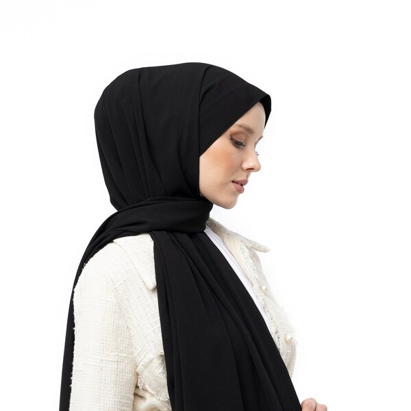 Medina Silk Hijab, Soie Medina de haute qualité, Foulard de luxe, Qualité Premium, Hijab long et uni, Couleurs naturelles