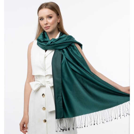 100 Pure Silk Scarf Double Sided Multi use Scarf Wedding Scarf