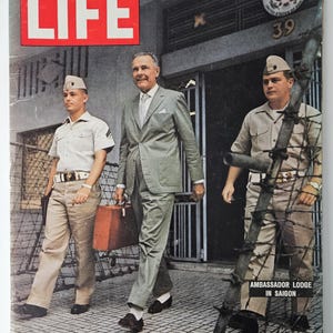 Vintage Original LIFE Magazine Dated March 20, 1964 &quot;Ambassador Lodge in Saigon&quot; Malcolm X, Vietnam, The Beatles at Oxford, WWI