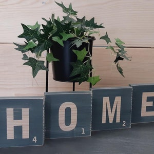 Carta de Scrabble de madera gigante, carta de madera, nombre de madera, letra, dormitorio, deco, diseño