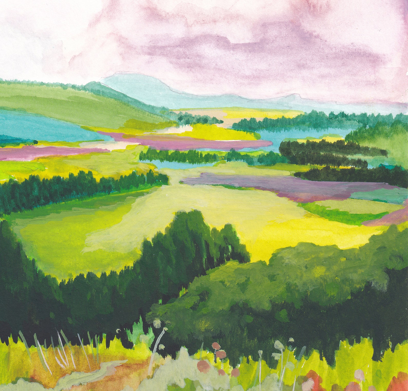 Printable Landscape Painting For Home Decor Digital Download Etsy 