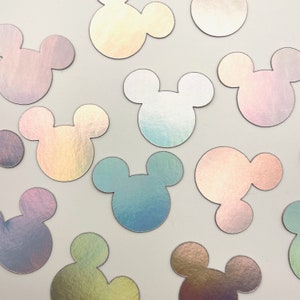 Mickey Confetti | Magical Birthday Party Decor | Princess Confetti | Holographic Foil Confetti