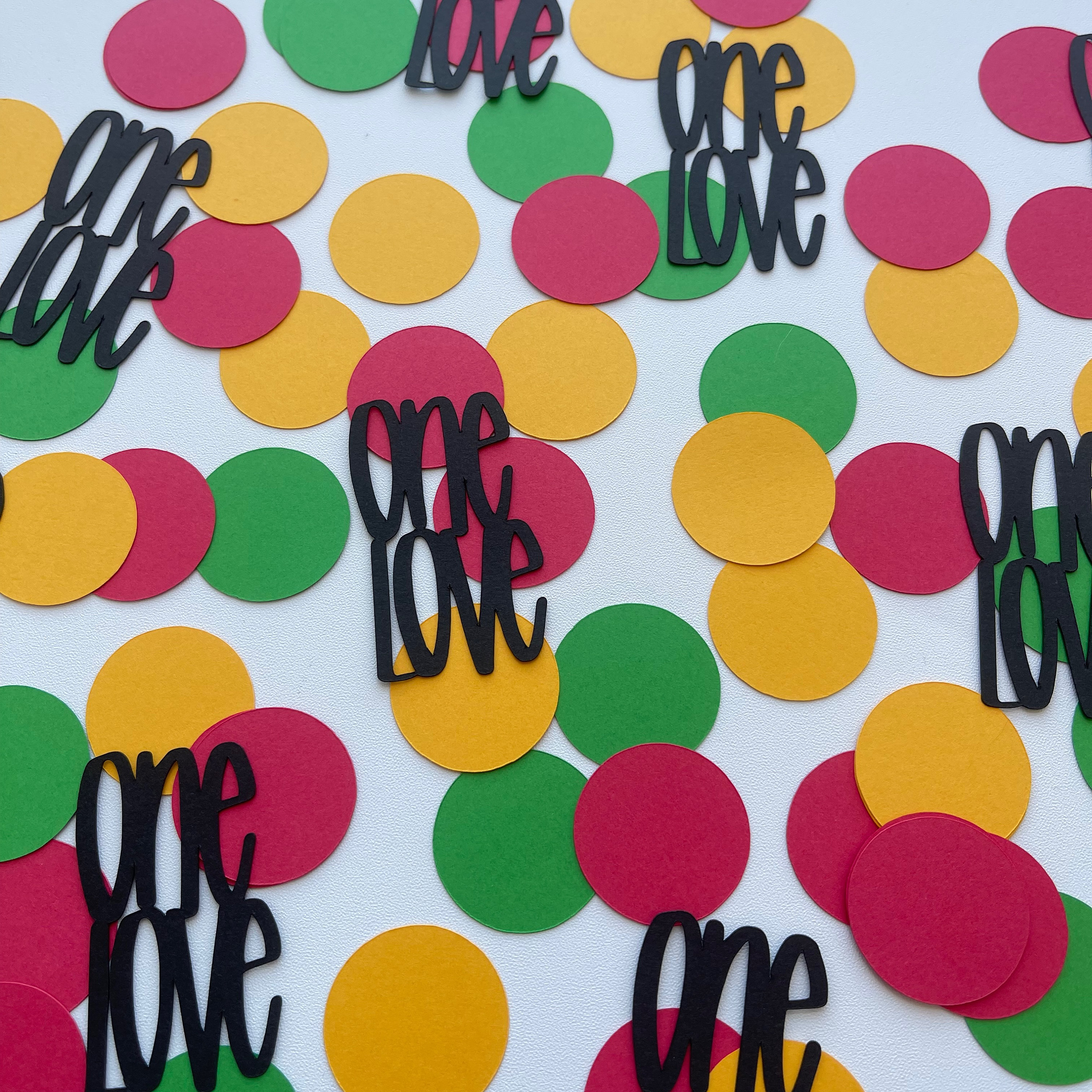 One Love Confetti Reggae Party Decorations 100 Pieces Etsy