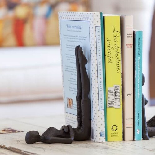 Ladies Metal Bookend Set | Metal shops Bookend | Bookends | book shelfs decor