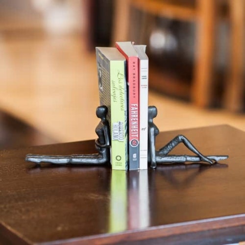 Ladies Metal Bookend Set | Metal shops Bookend | Bookends | book shelfs decor