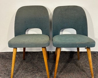 Chaises de salle à manger d'ameublement 1950 pour TON, meubles vintage, chaises de salle à manger, meubles rétro, chaises anciennes, années 50