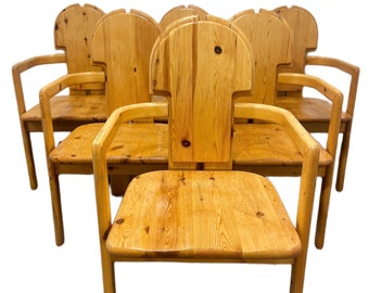 1 of 6 Vintage Wood Chair Rainer Daumiller Mid-Century Modern /wooden chairs/ kitchen chairs / dining chairs armchairs / danish design
