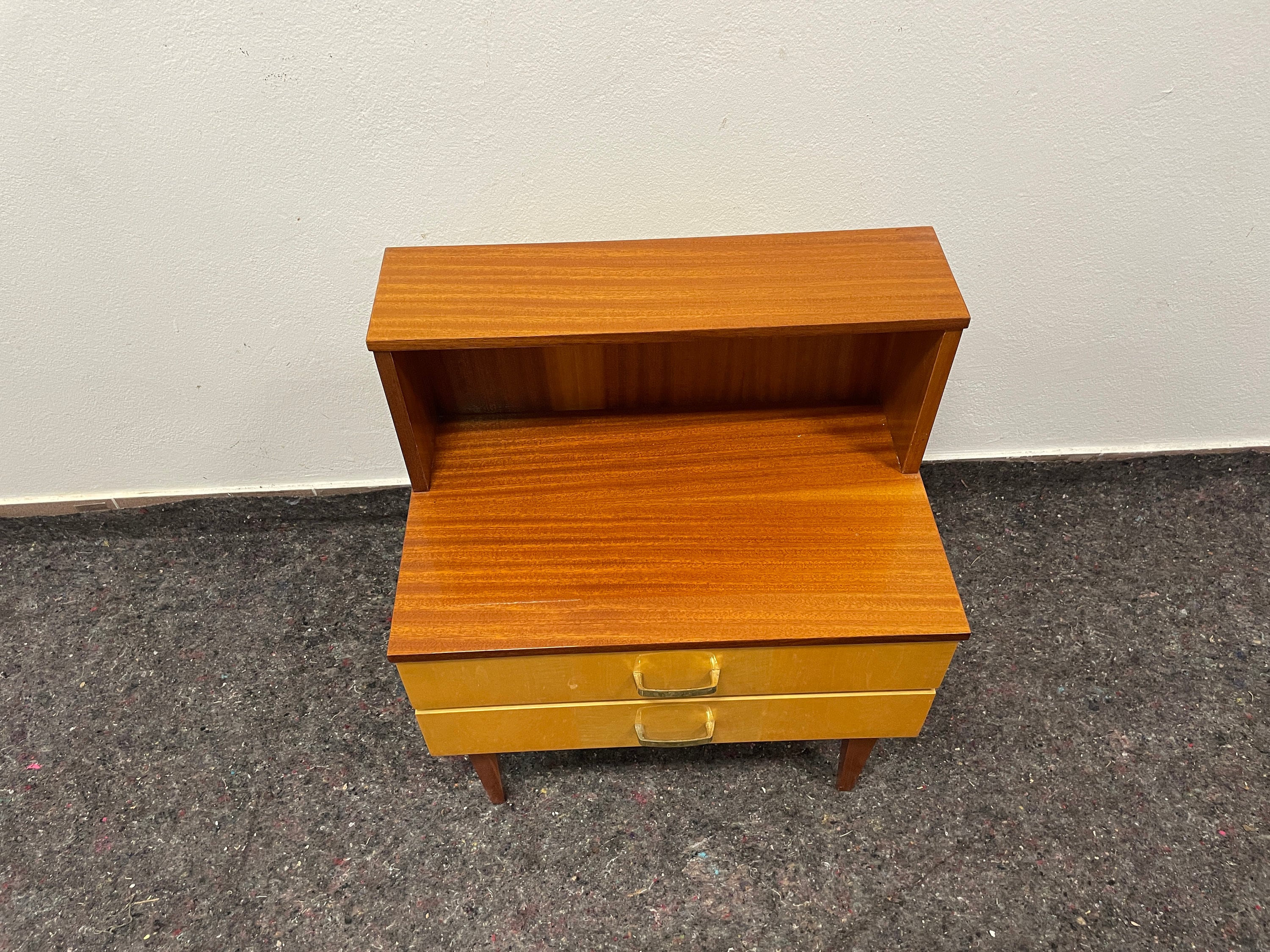 Vintage Nightstand / Mid Century/ Nightstand Storage/ Retro Etsy