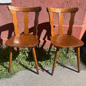 1 of 36 Handmade Farm House Carved Dining Chairs / Vintage brutalist chairs / 1960s / vintage swedish chairs / vintage scandinavian chairs image 5