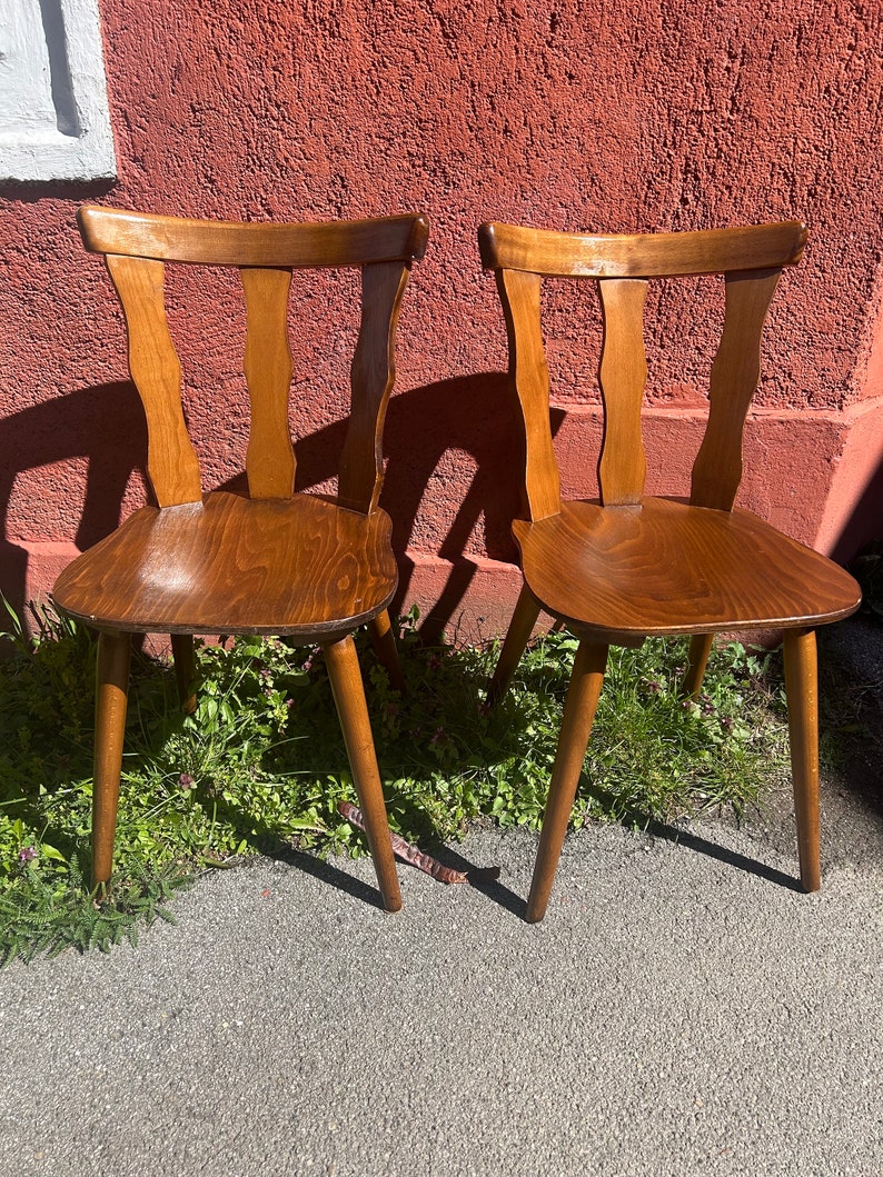 1 of 36 Handmade Farm House Carved Dining Chairs / Vintage brutalist chairs / 1960s / vintage swedish chairs / vintage scandinavian chairs image 5