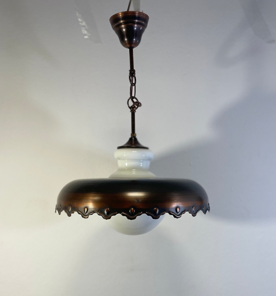 Vintage Pendant Lamp Copper Pendant Lamp Retro Kitchen Lamp - Etsy