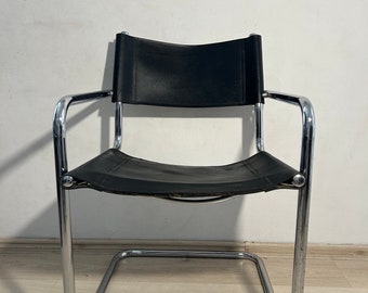 1 of Mart Stam Vintage armchairs/ Mid Century modern / Dining chairs/ 1980s /Bauhaus furniture/ vintage furniture / minimalist chair