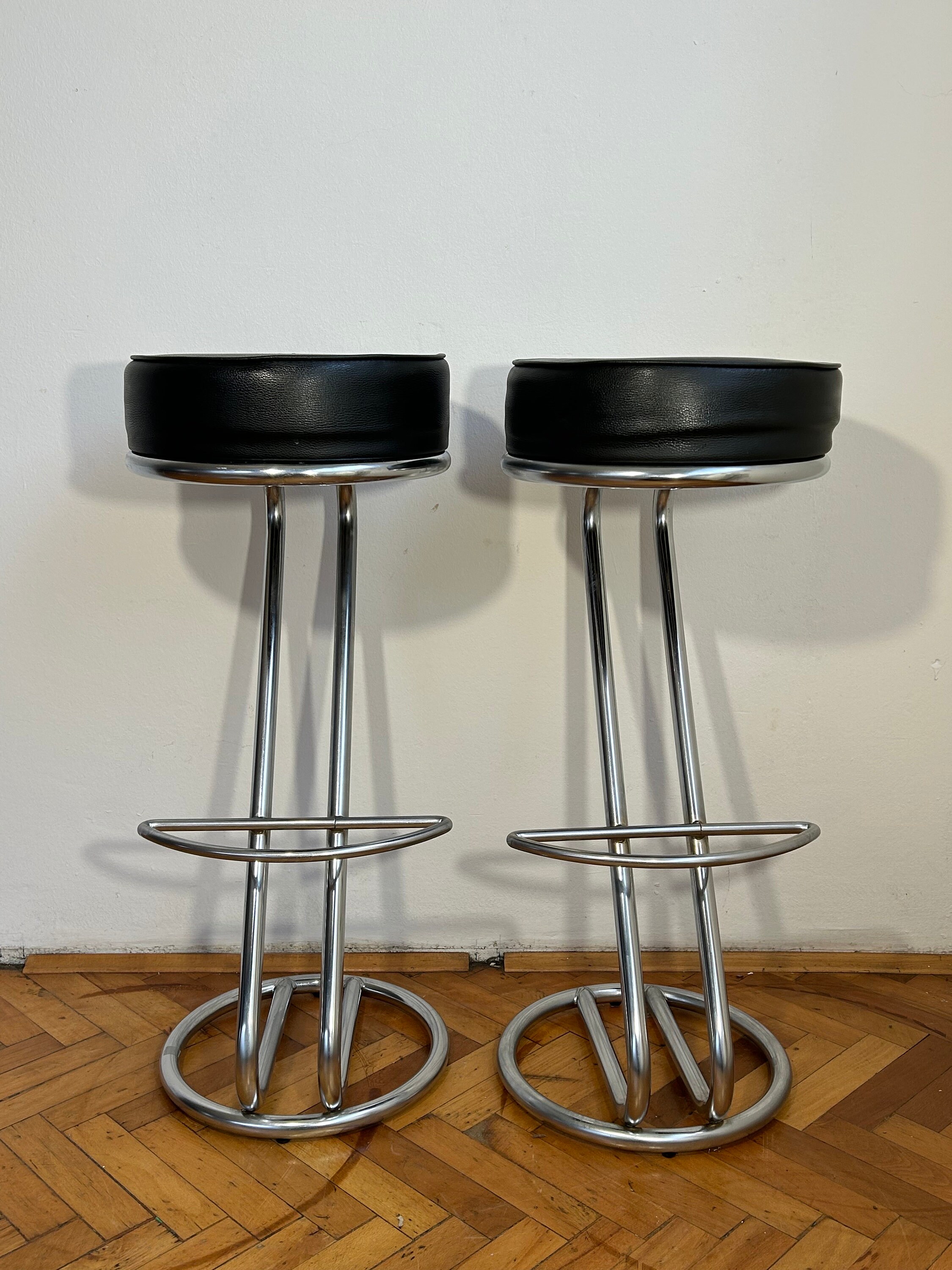 Mid Century Modern Chrome Bar Stool vintage Bar Stool vintage