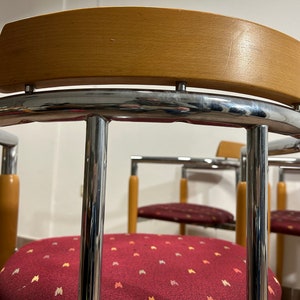1 von 2 Vintage Effezeta Italienische Stühle / vintage Möbel / Pop Art Stühle / Mid Century Modern / Retro Esszimmerstühle / 80er Jahre Bild 10