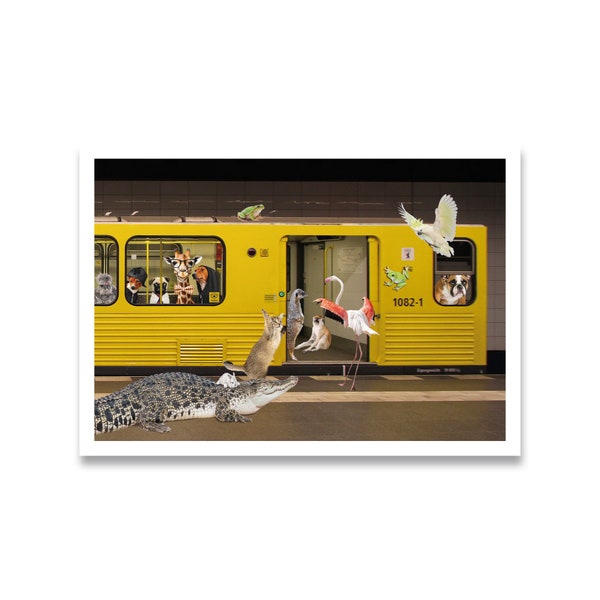 Postkarte "WILDES BERLIN - U-Bahn"