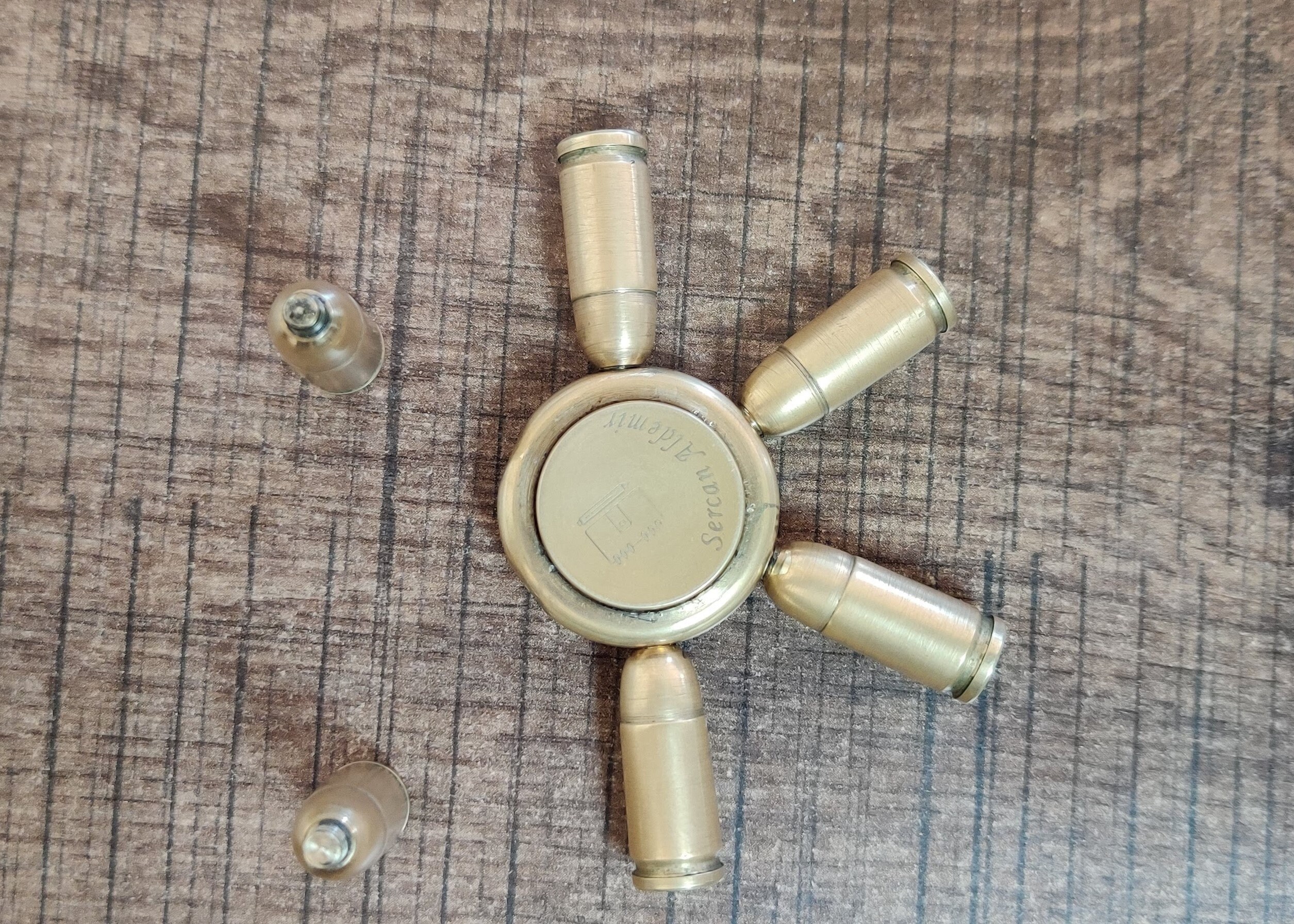 Bullet Spinner Gürtelschnalle Aus Zinklegierung – Drehbar & Im Vintage-Look