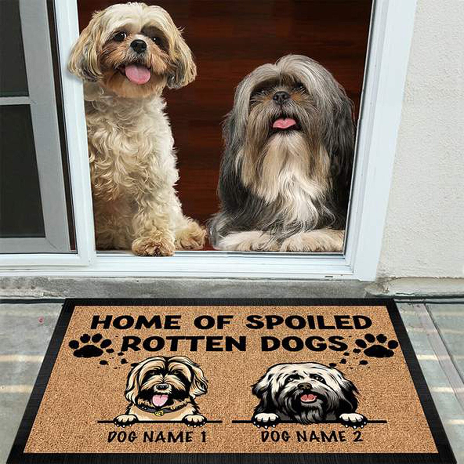 Gosszy personalisierte Haus von verdorbenen hunde Pawprints Etsy