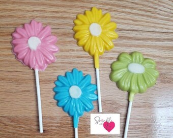 1 doz = Flower chocolate lollipops (12 lollipops)