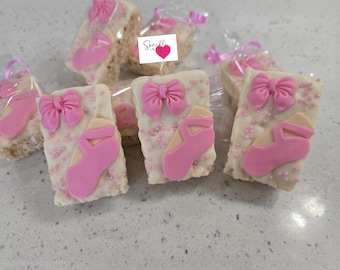 1 doz= ballerina theme treats.  Choose from the following  oreos,  rice Krispy treats or chocolate lollipops (12 treats)