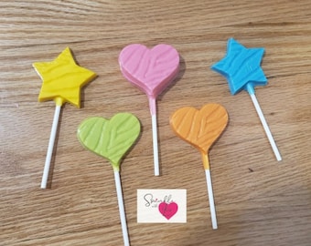 2 doz = Retro stars and hearts 80s theme treats (12 treats)