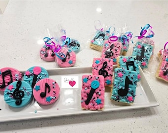 2 doz - Music theme oreos and Rice krispie treats treats (25 treats)