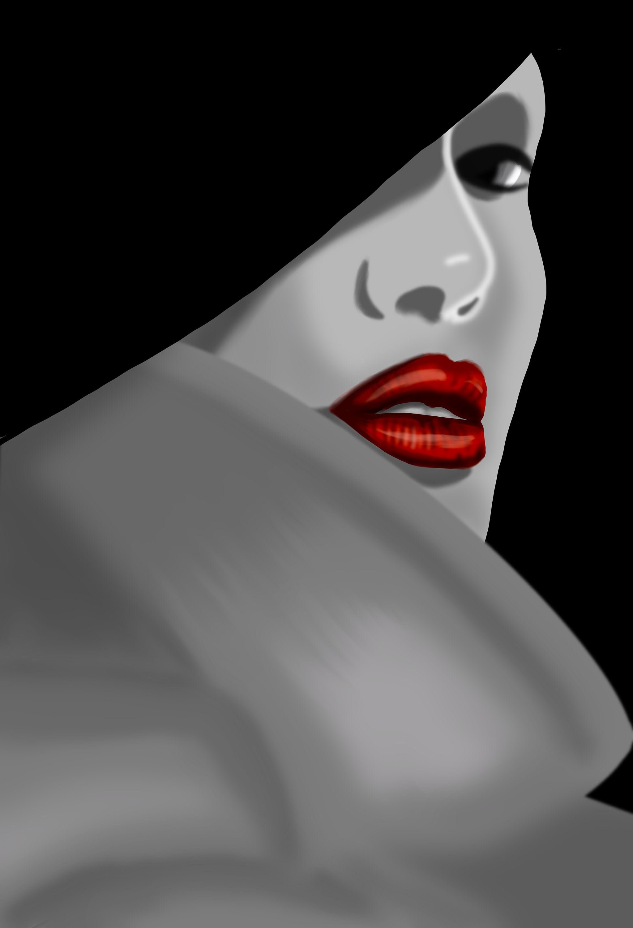 Femme Fatale Art Print If looks could kill Etsy