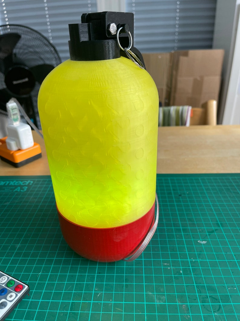 Caustic Ultimate Grenade RGB lamp with remote and locking Etsy