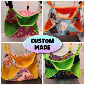 CUSTOM honeycomb hammocks for rats ferrets and other small pets Made to order hammock cage accessory