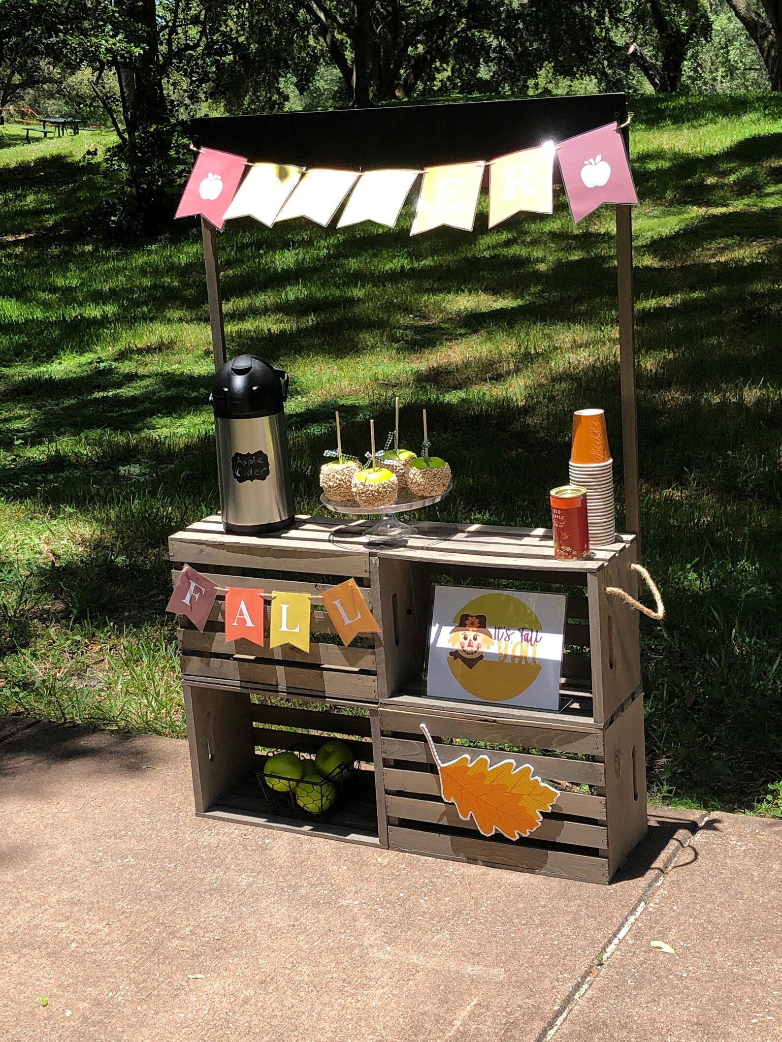 Apple Cider Stand Complete With Accessories and Decor Etsy