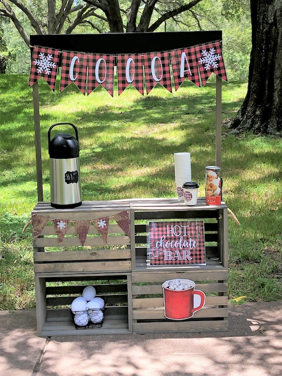 Hot Cocoa Stand Complete With Accessories and Decor -  Israel