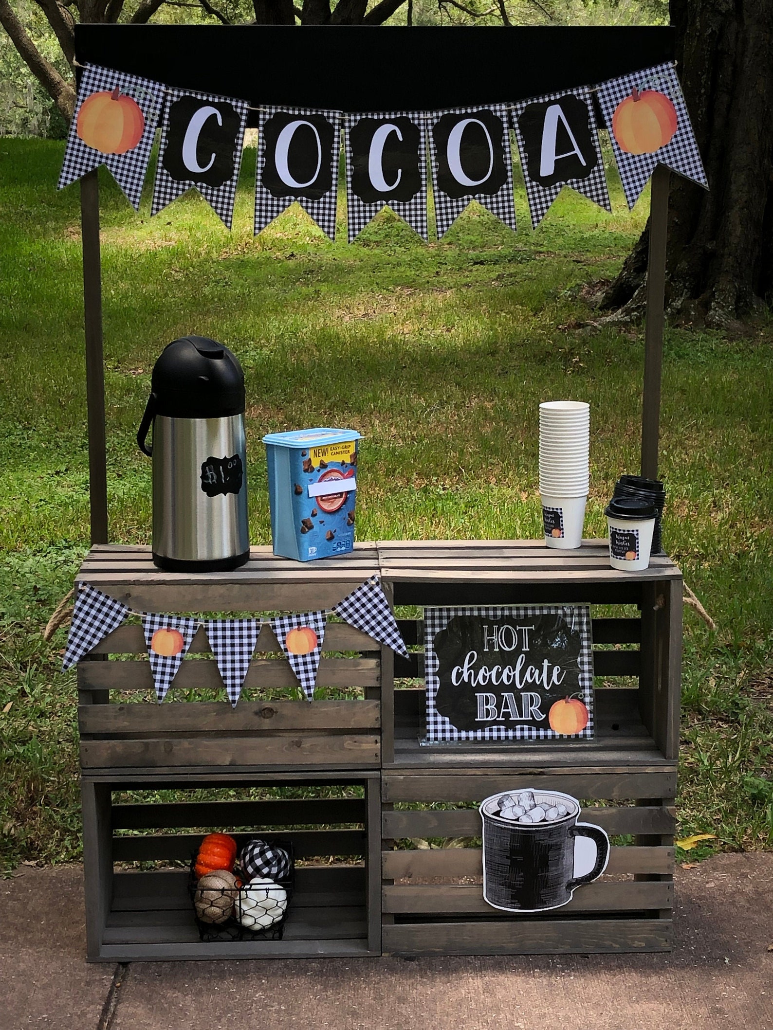 Hot Cocoa Stand Complete With Accessories and Decor Etsy