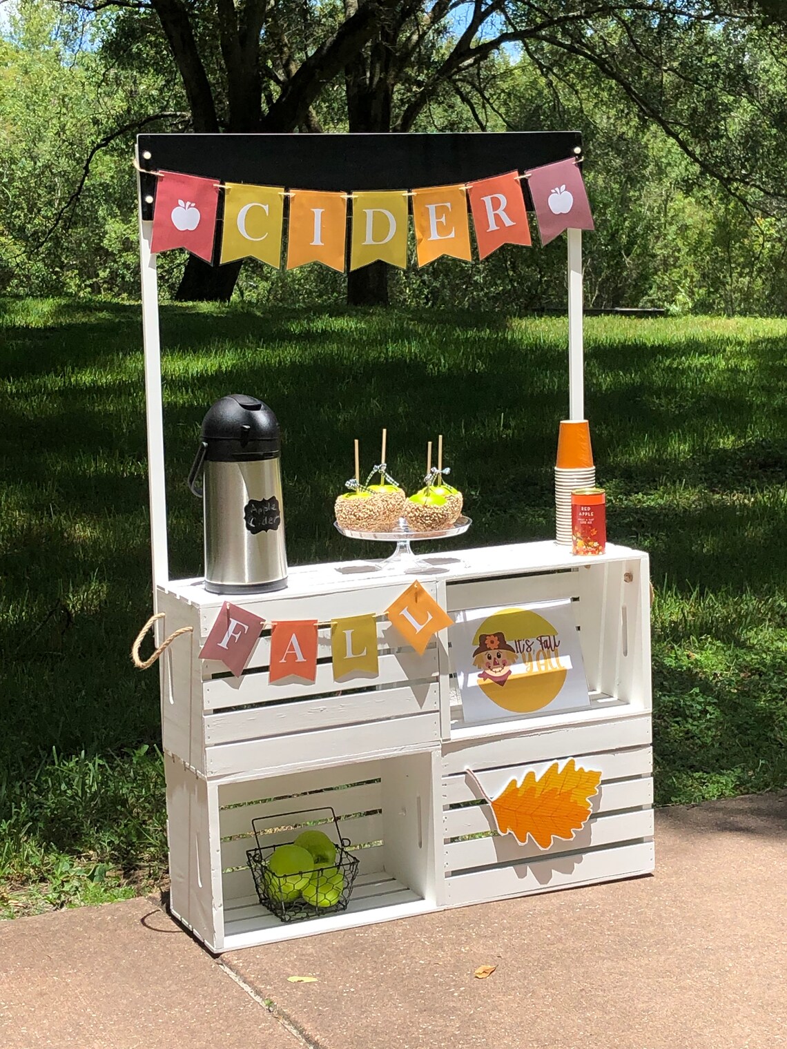 Apple Cider Stand Complete With Accessories and Decor Etsy