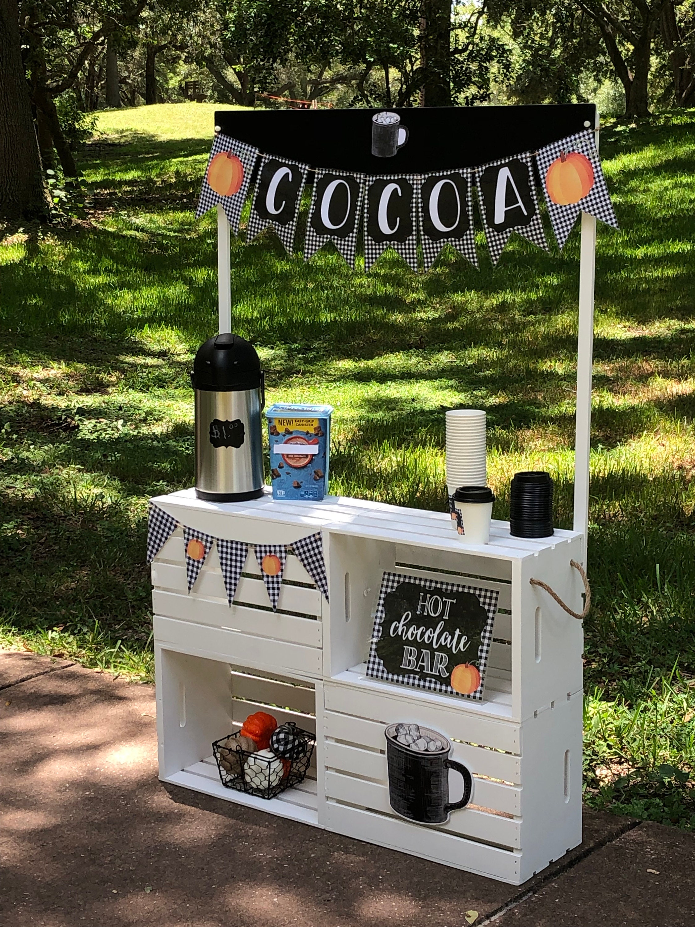 Hot Cocoa Stand Complete With Accessories and Decor -  Israel