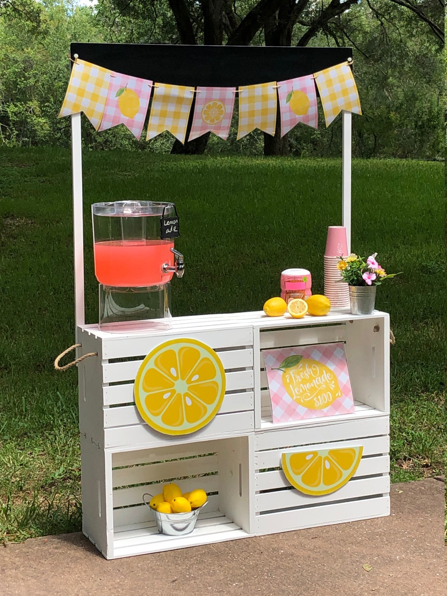 Lemonade stand complete with all accessories and decor etsy