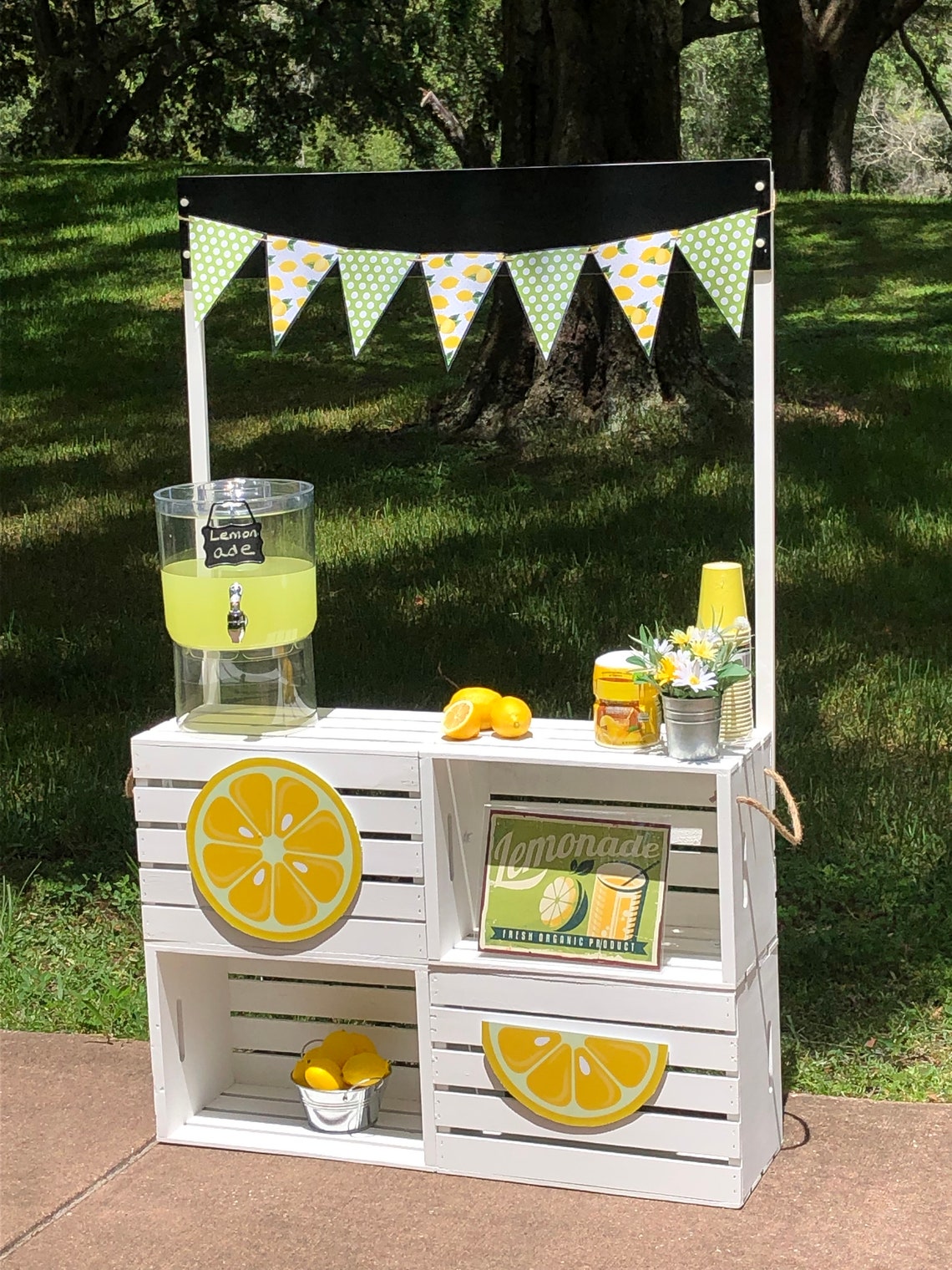 Lemonade Stand Complete With All Accessories And Decor Etsy