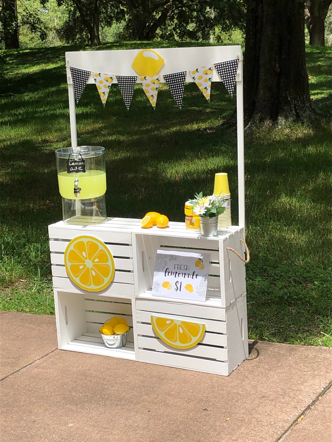 Lemonade Stand Complete With Accessories And Decor Etsy