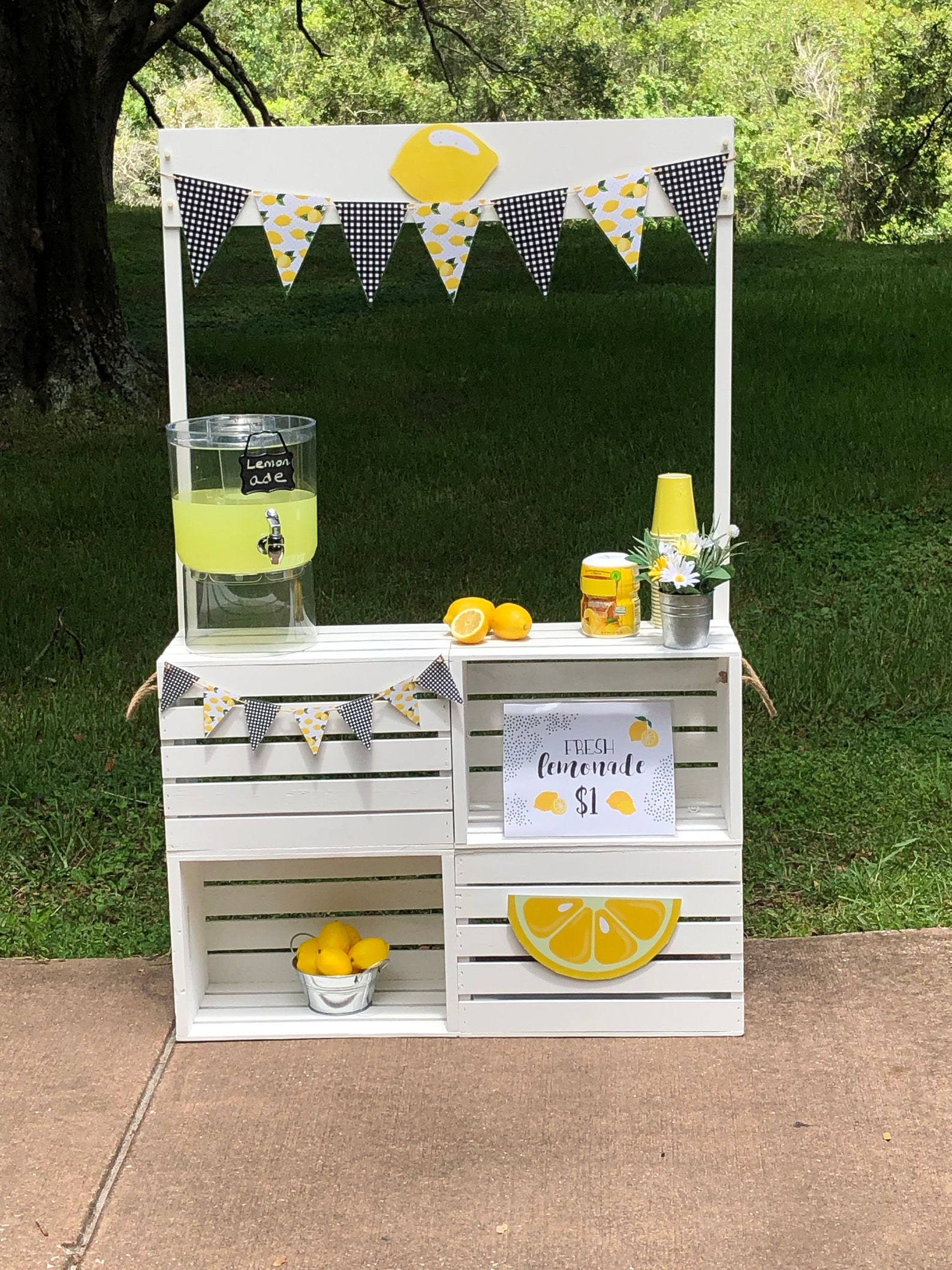 Lemonade Stand Complete With Accessories And Decor Etsy