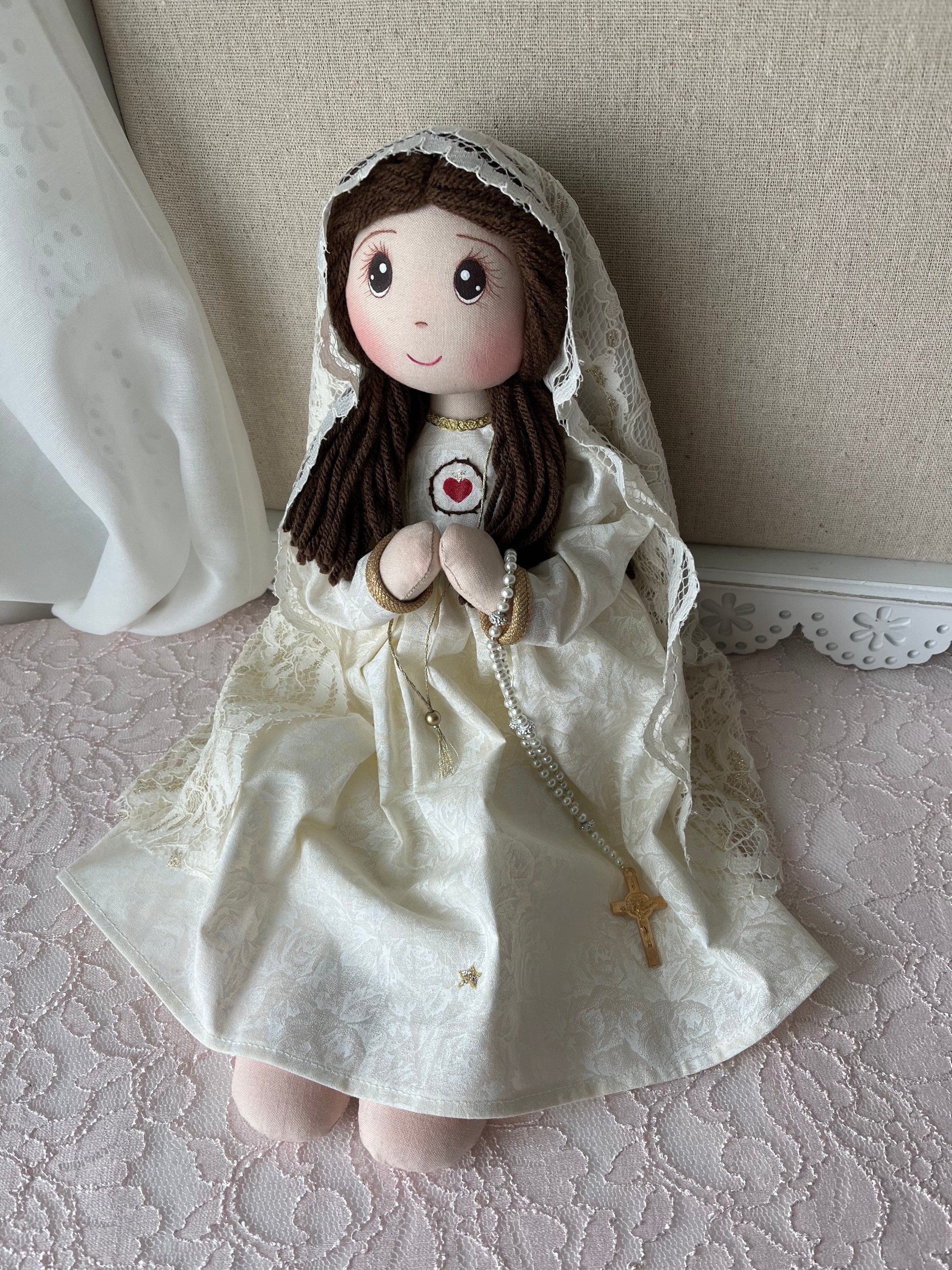 Our Lady of Fatima Doll Baptism Gift Virgen De Fatima Etsy