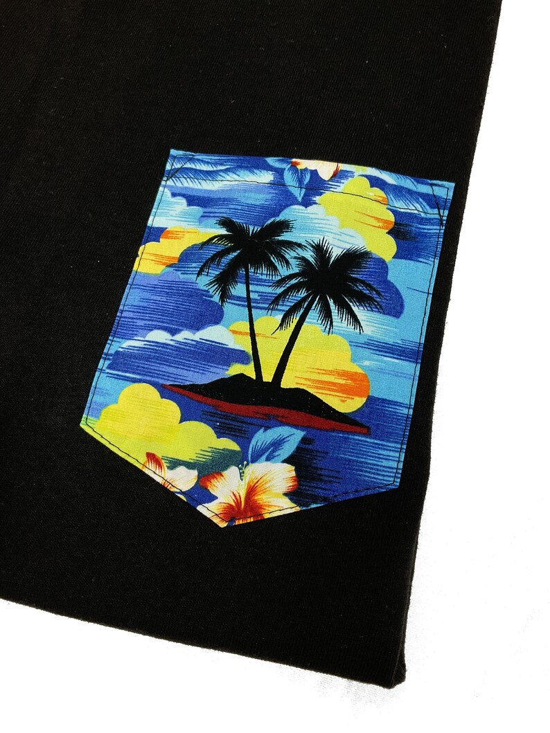 Made in Hawaii/ Blue Hawaiian Island Palm Tree Aloha Shirt - Etsy