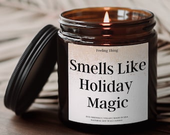 REGALO DE VACACIONES PARA EMPLEADOS, Regalos navideños corporativos, Regalo para compañeros de trabajo, Ideas de regalos navideños para empresas, Vela navideña única, Regalo navideño a granel