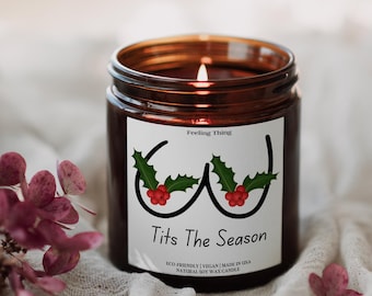 Friend Christmas Gift For Her, Holiday Gift for BFF, Funny Christmas Candle For Women, Holiday Gift Sister, Gift Box For Women