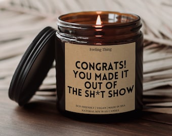Retirement Gift, Congrats on Quitting Your Job Candle, Funny Retirement Gifts for Men Gift, CoWorker Gift, New Job Gift Candle, Soy Candle