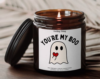 You're My Boo Halloween Candles, Gift for Girlfriend, Halloween Decor, Halloween Candle, Halloween Gifts, Pumpkin Spice Candle