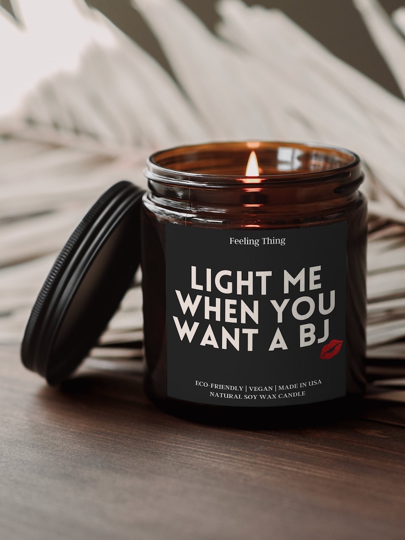 Light Me When You Want a BJ, Valentines Gifts For Him, Adult Humor, Funny Gifts, Couple BJ Candle, Valentine Day Gift For Him, Gift For Him, Gift For Her, Birthday Gift, Funny Candle,