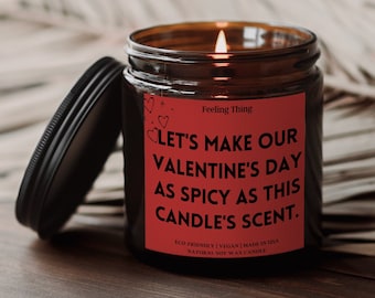 Valentines day gifts for her, Scented Soy Candle, Happy valentines day, Funny Candle, Gift for Him, Boyfriend Gift, valentines gifts for him