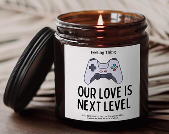 Regalo de San Valentín para él, regalo de San Valentín para novio, ideas reflexivas para el día de San Valentín, vela de soja perfumada, regalo de aniversario, regalo de cumpleaños