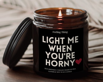 Light Me When You're Horny Romantic Gift, Relationship Gift, Gift For Him, Gift For Boyfriend, Gift for Men, Anniversary gift, Birthday Gift