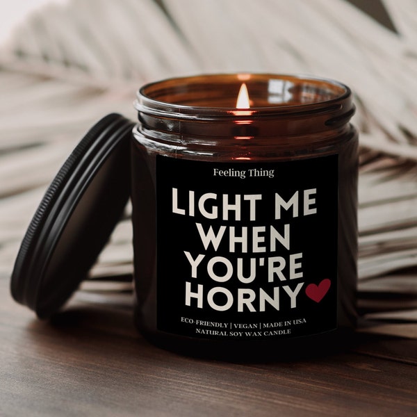 Light Me When You're Horny Romantic Gift, Relationship Gift, Gift For Him, Gift For Boyfriend, Gift for Men, Anniversary gift, Birthday Gift