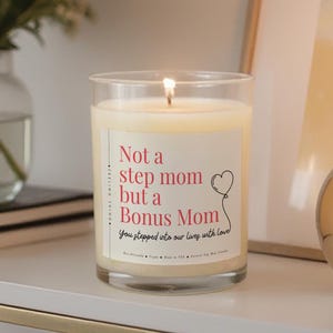 Stepmom Gifts, Step Mom Gifts, Stepmother Gifts, Candles for Step Mom, Present for Stepparent Mother's Day, Birthday Gift for Stepmom, Gifts